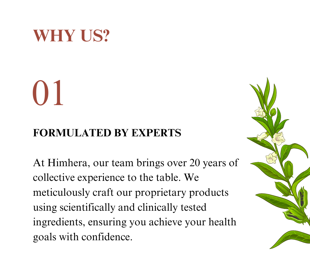 Why us : himhera formulated by experts